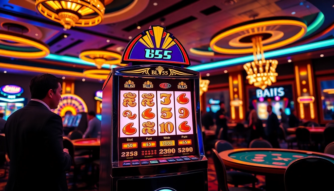 Experience the thrill of winning at BL555's vibrant casino with luxury slot machines.