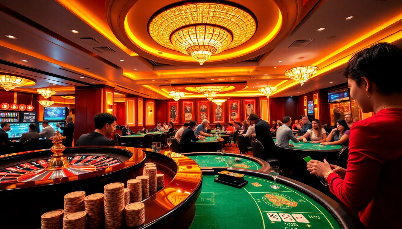Experience thrilling gameplay at https://ax88.bid/ with vibrant casino elements and excited players.