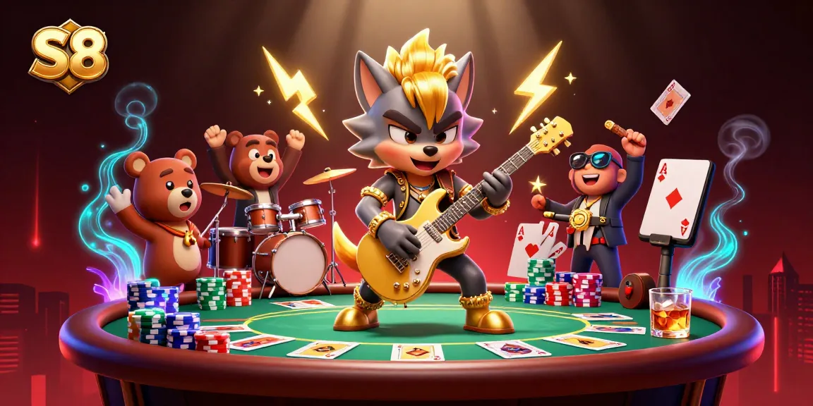 Experience thrilling wins at S8 with vibrant characters and dynamic casino elements in play.