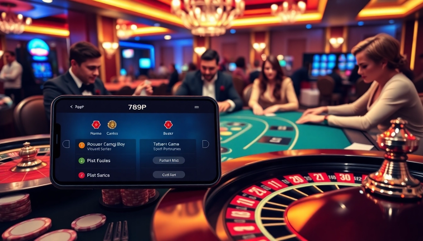 Engage in thrilling gameplay with the 789P app interface highlighting poker and casino dynamics.