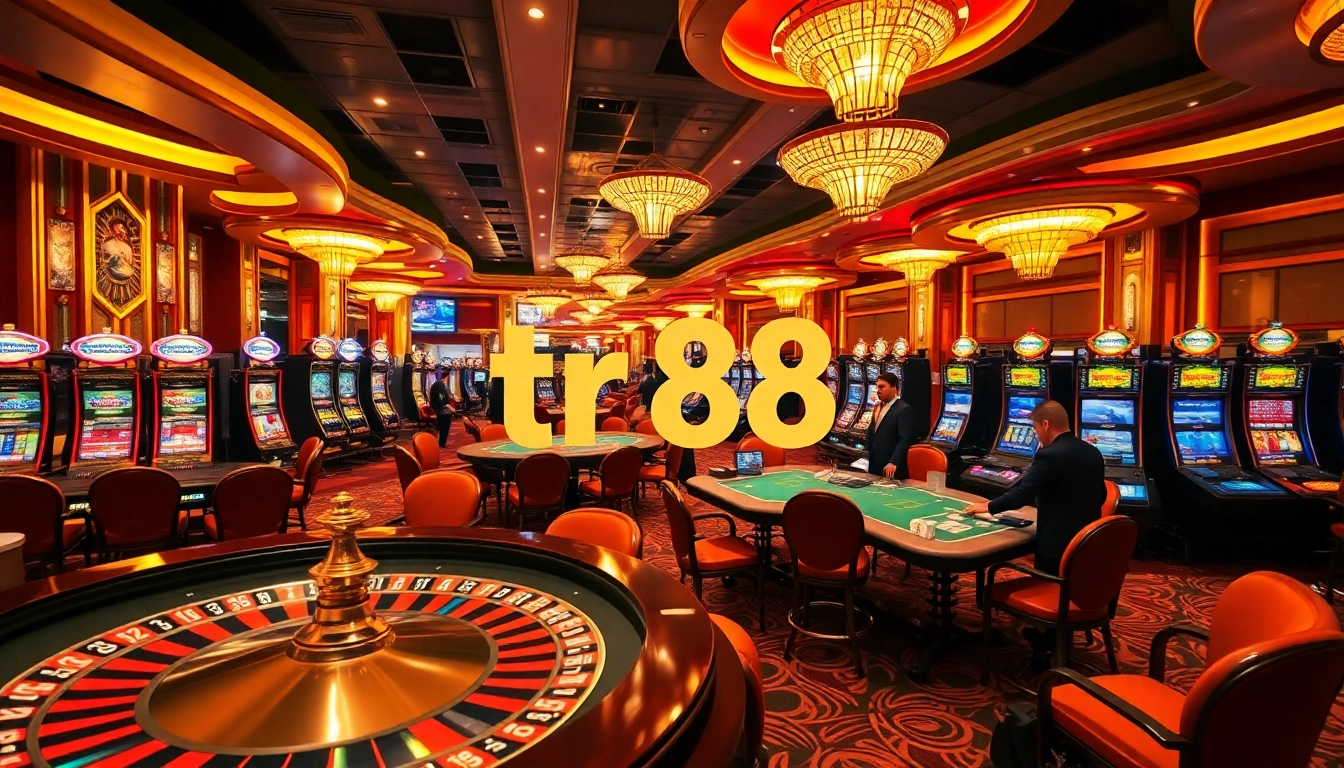 Experience the thrill of gambling at TR88's luxurious casino, featuring exciting games and vibrant atmosphere.