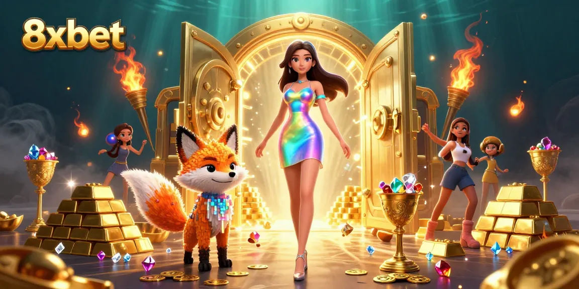 Spin and win at 8xbet, reveling in luxurious gems and gold treasures.