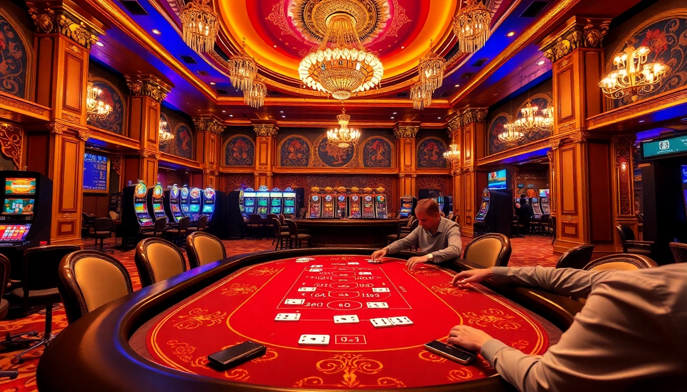 Experience the thrill at a reliable casino platform with fast payouts in this luxurious setting.