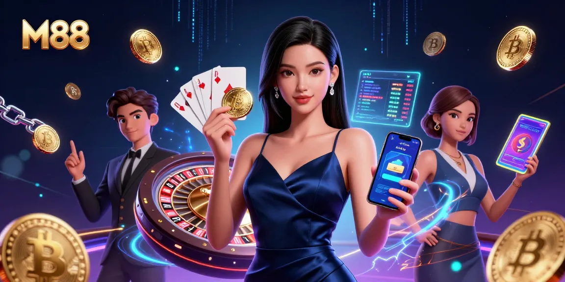 Engage with M88's vibrant online gaming scene featuring stunning visuals and dynamic casino action.
