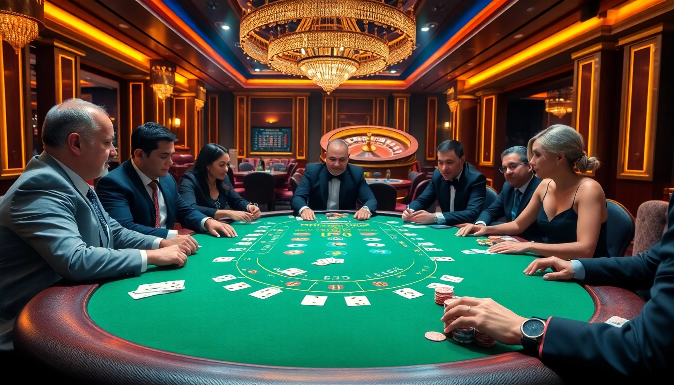 Engage in an exciting poker game at https://x88.law/ with vibrant chips and professional players.