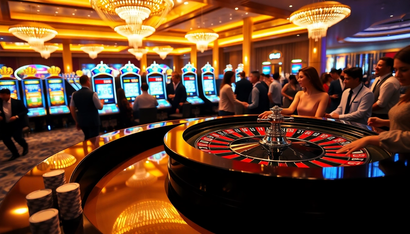 Experience the excitement of roulette and slot machines at https://gg88.gb.net/ casino floor.