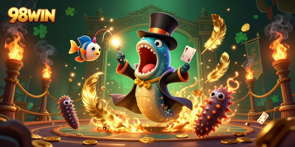 Craft thrilling moments at 98WIN with magical card tricks from unique sea creatures.