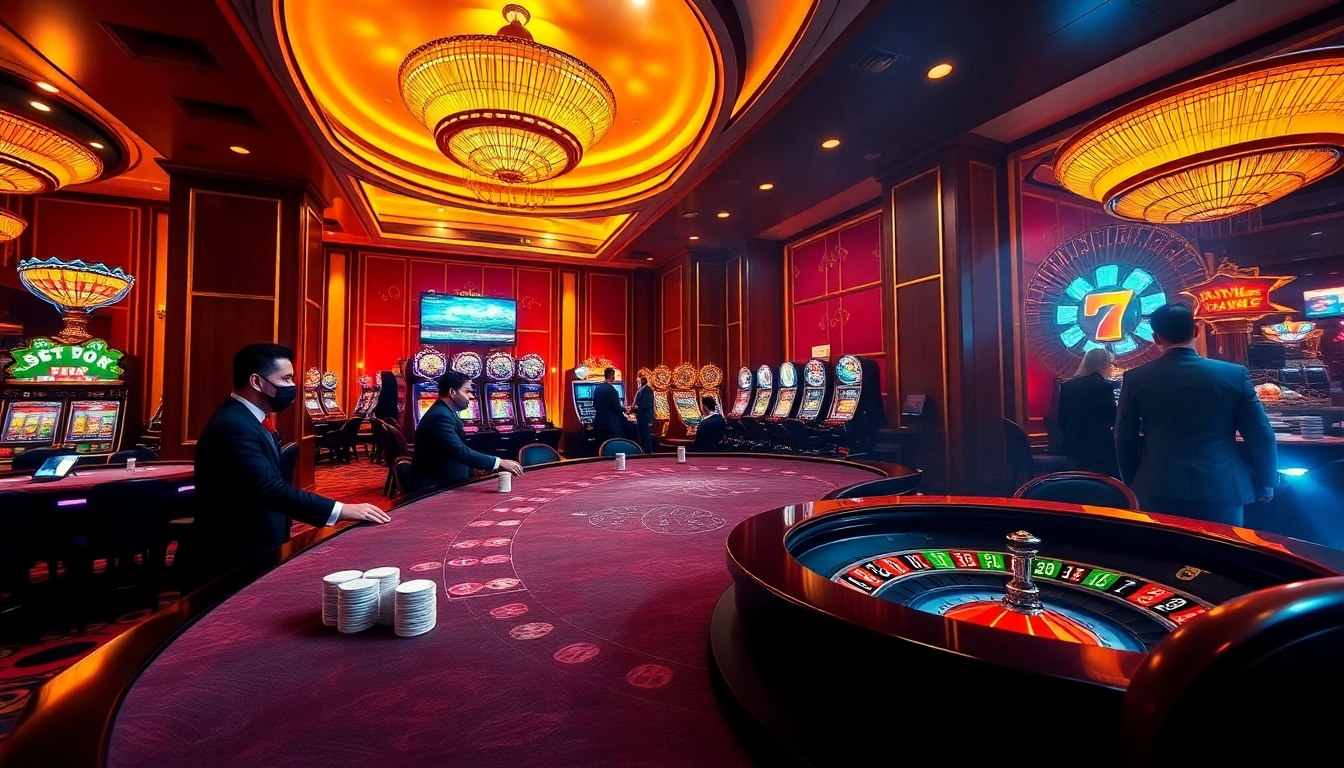 Experience the thrilling ambiance of UU88 with professional dealers and dynamic casino elements.