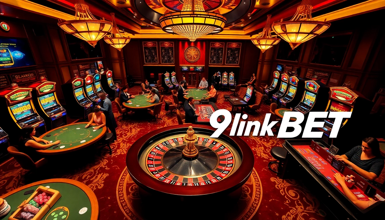 Experience the thrill of Link 9BET with action-packed casino tables and vibrant slot machines.