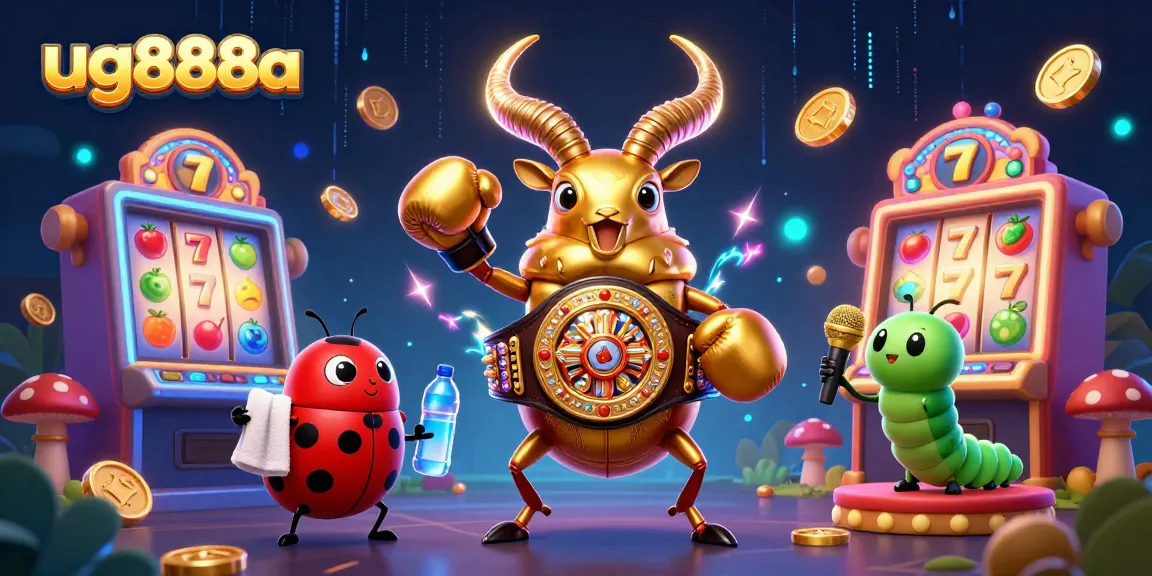Engage with exciting casino action featuring ug888a's dazzling slot machines and vibrant 3D characters.