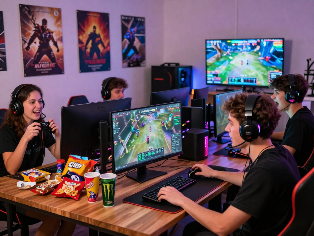 KOMBET168 online gaming competition with players enjoying an immersive experience at home