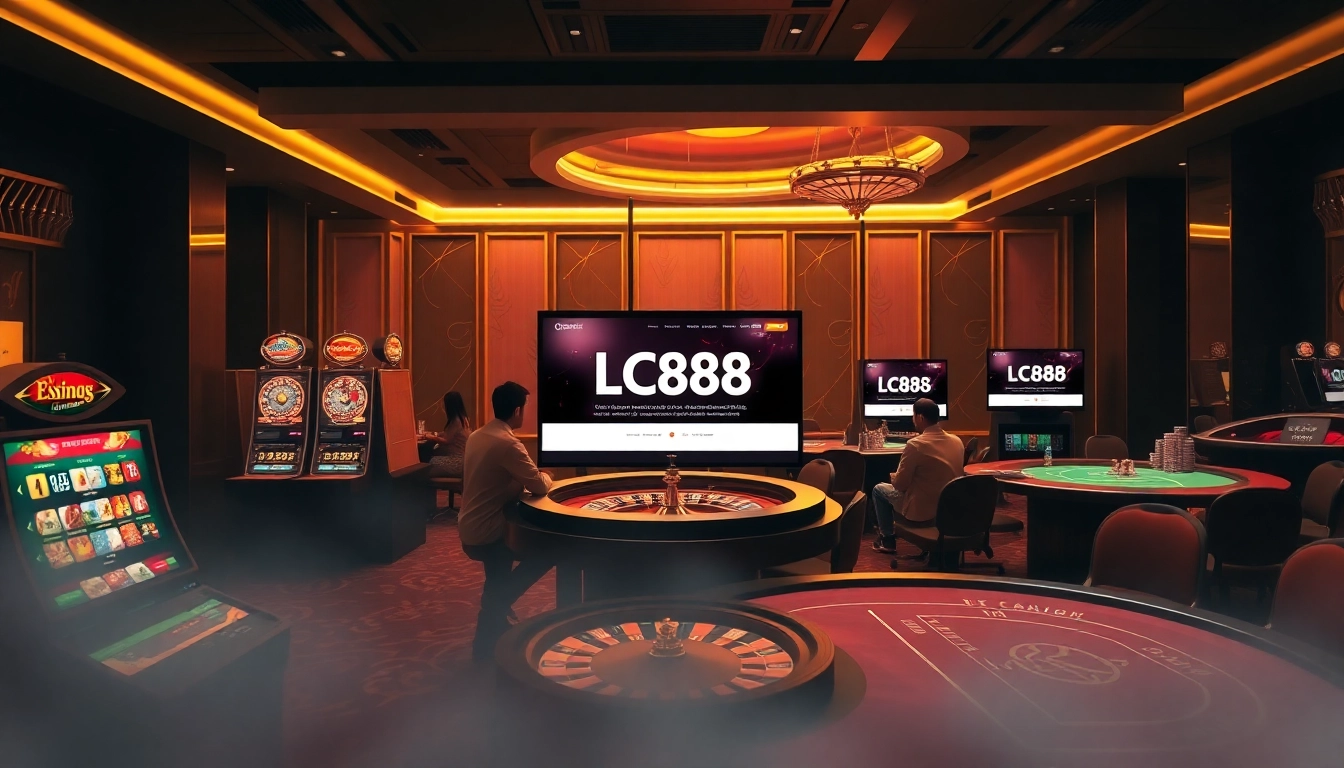 Play exciting games at https://lc88comm.com/ with vibrant slot machines and poker tables.