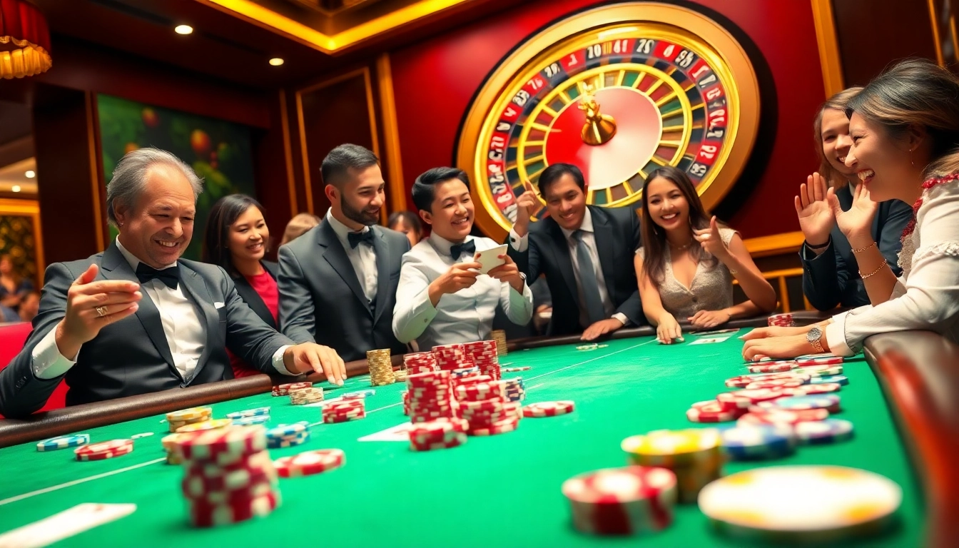 Gamble at 789win's vibrant casino table showcasing excitement with poker chips and cards.