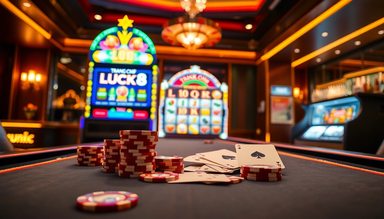 Experience the excitement of gambling at trang chủ LUCK8 with vibrant casino visuals and thriving gameplay.