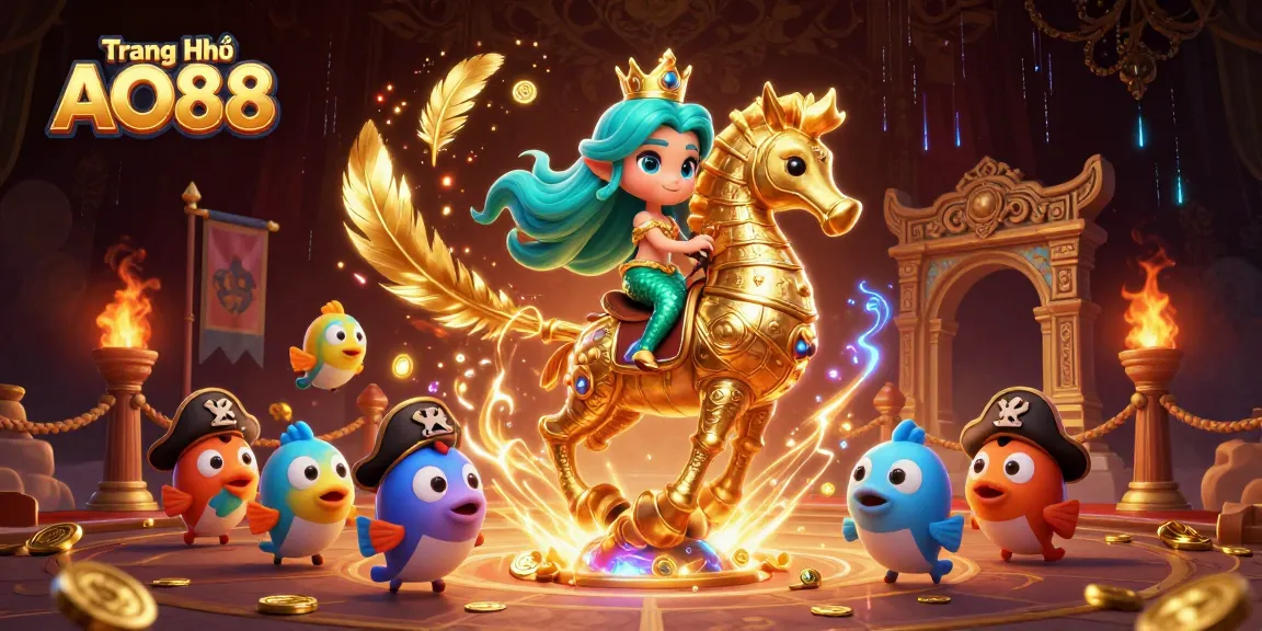 Experience thrilling gameplay at Trang Chủ AO88 with dynamic casino elements and vibrant characters in a captivating setting.