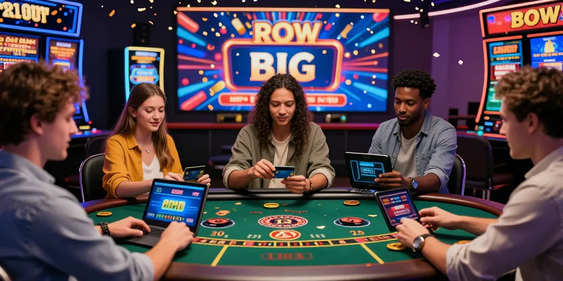 Exciting dynamic online casino scene showcasing players engaged with games while using the mhfe.org.uk credit card casinos list for quick transactions.