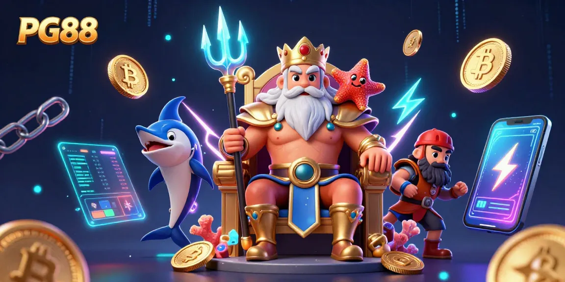 Engage in thrilling gameplay at PG88 with enchanting casino characters and crypto elements.
