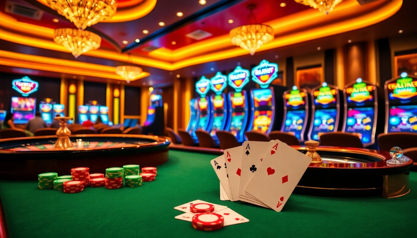 Exciting casino scene at 88xx.co.com featuring poker chips, roulette wheel, and vibrant slot machines.