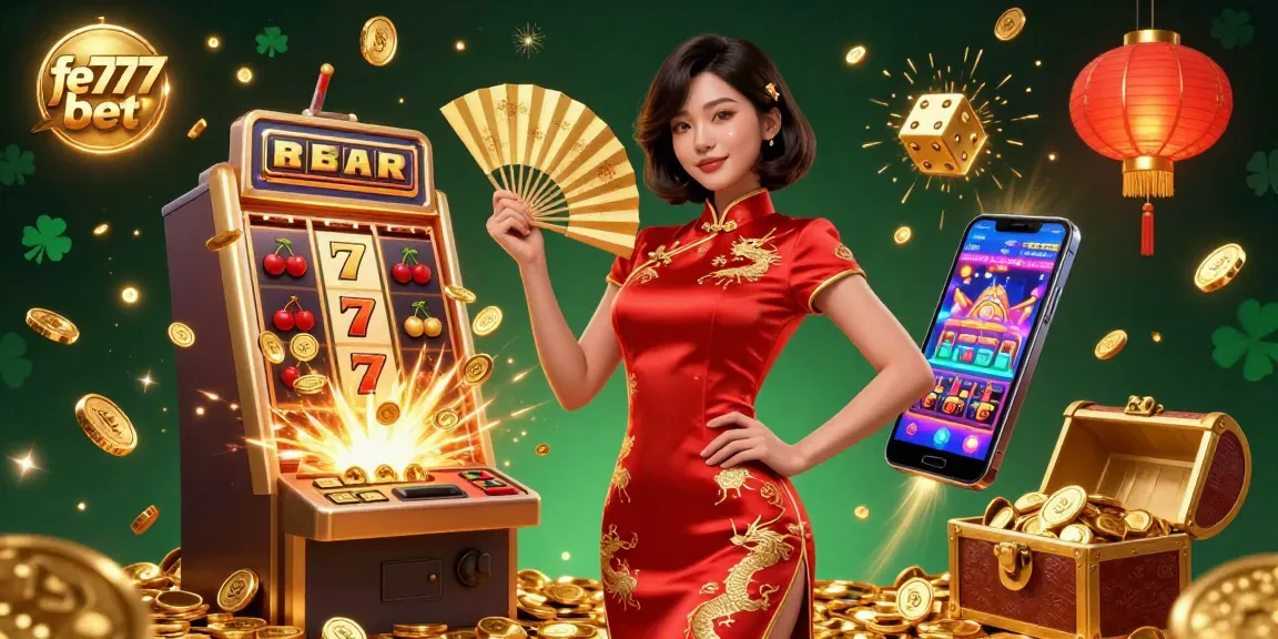 Rasakan kegembiraan dari fe777 bet dengan visual menakjubkan dari mesin slot dan karakter stylish.