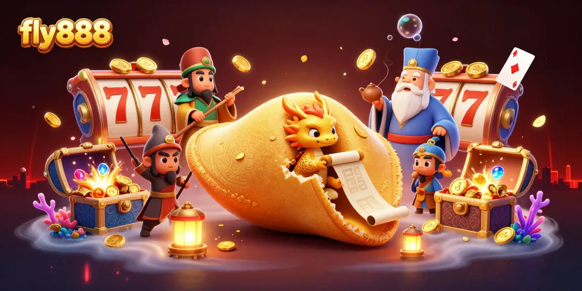 Engage in winning moments with fly888 at this vibrant casino-themed 3D illustration, filled with gold!