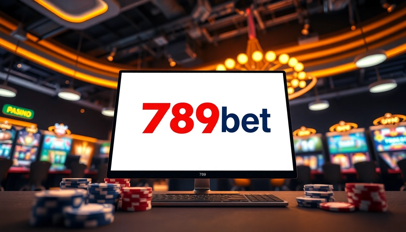 Engaging online gaming environment with the 789bet logo, showcasing excitement and trust.