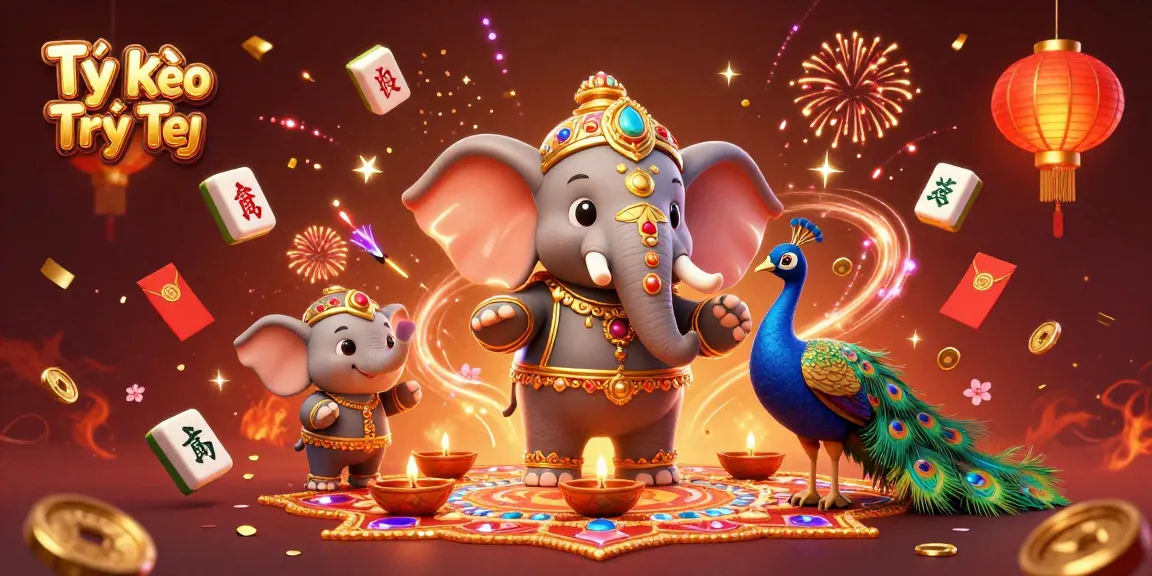 Tỷ Lệ Kèo Trực Tiếp reveals vibrant scenes of energetic gaming with festive decorations and dynamic casino elements.