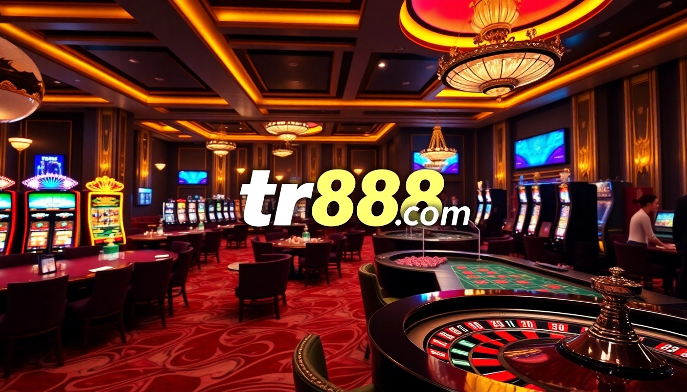 Players enjoying a vibrant casino experience at tr88.com with engaging games and luxurious atmosphere.