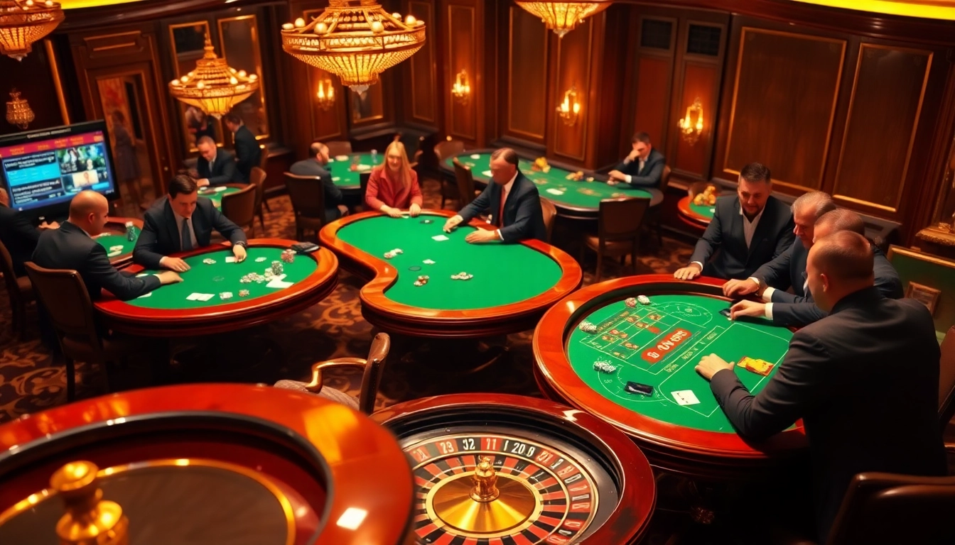 Experience the excitement of 65A with players engaging in professional poker games at luxurious casino tables.