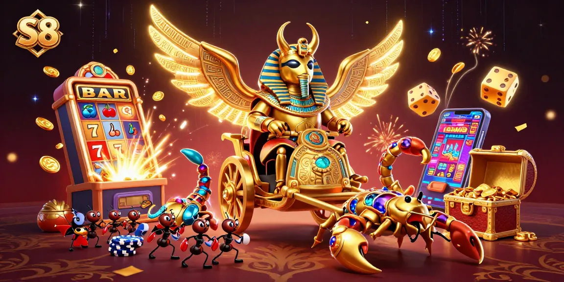 Spin the S8 slot machines and win big with dazzling casino elements!