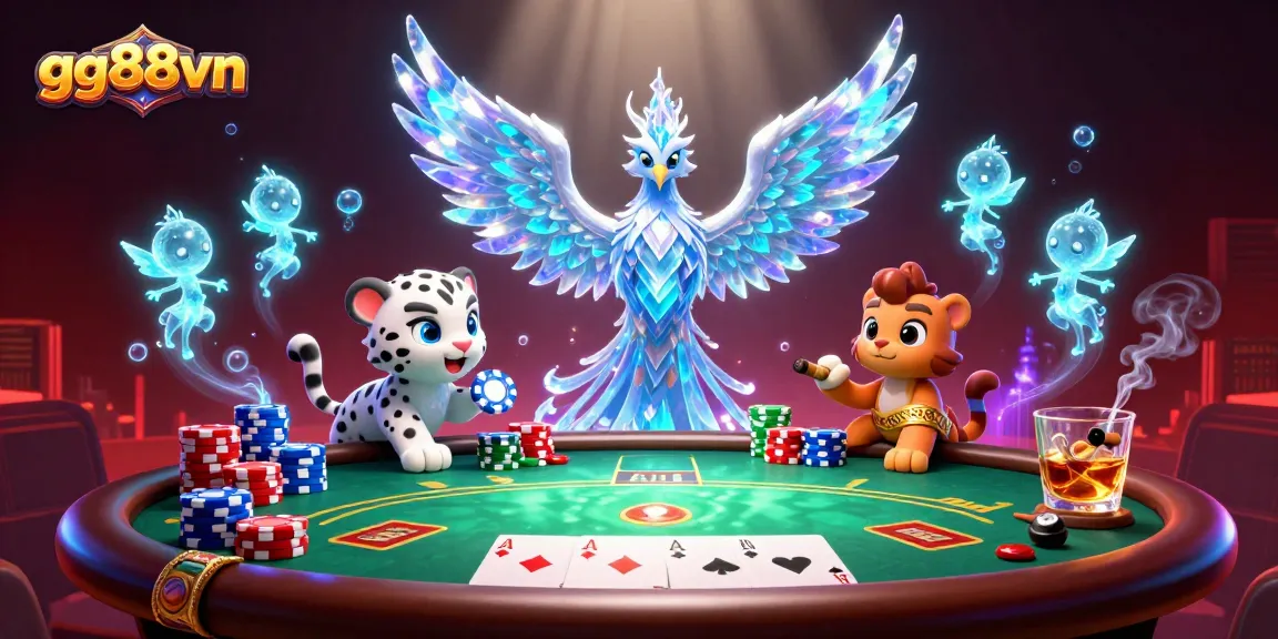 Experience thrilling poker action at gg88vn with vibrant characters and dazzling game elements.