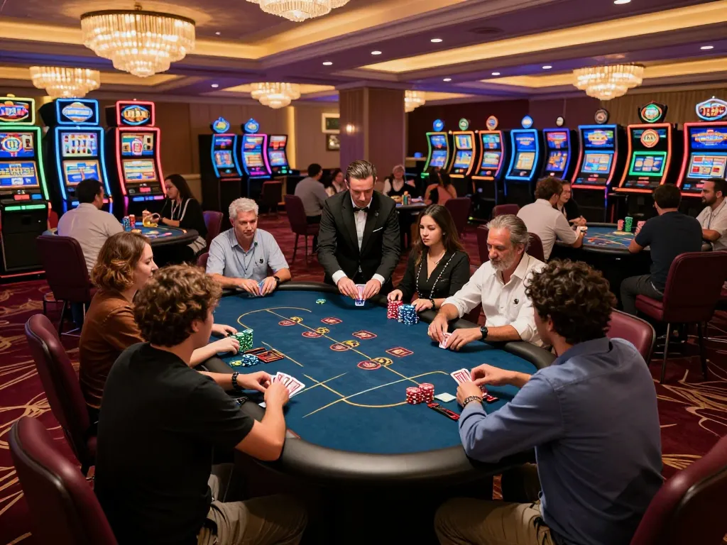 Exciting gameplay at RR88's poker table, highlighting strategic moments and vibrant casino atmosphere.
