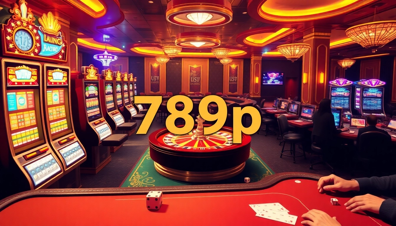 Experience the thrill of 789p gaming with dynamic casino tables and poker chips highlighting excitement.
