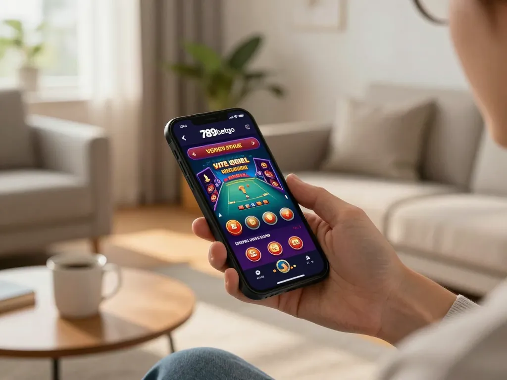 Engaging gameplay on the 789betgo mobile app, showcasing live dealer excitement and user focus.