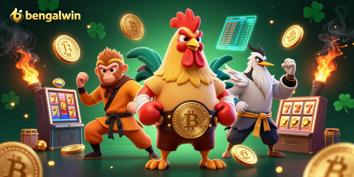 Bengalwin engages players with vibrant 3D illustrations of casino elements and characters, creating an exciting gaming atmosphere.