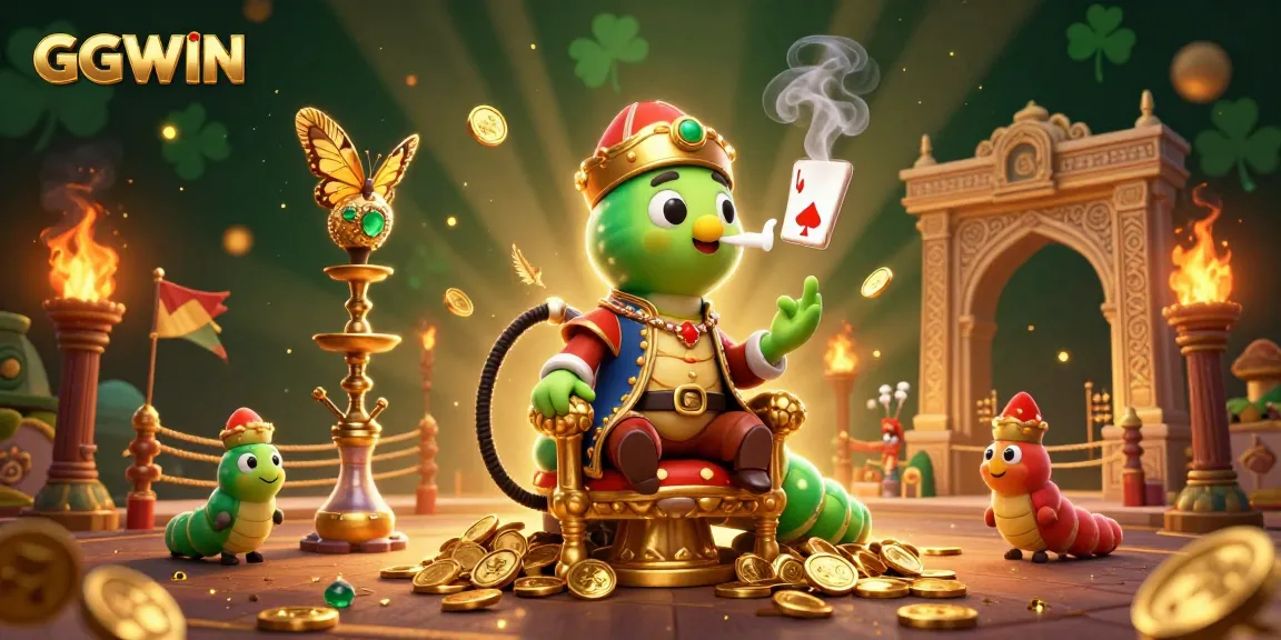 Experience thrilling poker action at GGWIN with a lavish 3D illustration of an extravagant gambling scene.