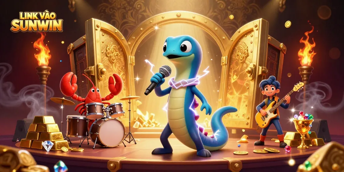 Experience the electrifying LINK VÀO SUNWIN casino stage with vibrant underwater visuals.