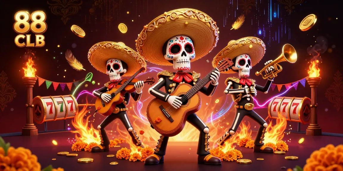 Engage with 88 CLB's vibrant casino atmosphere featuring mariachi band characters and exciting gaming elements.