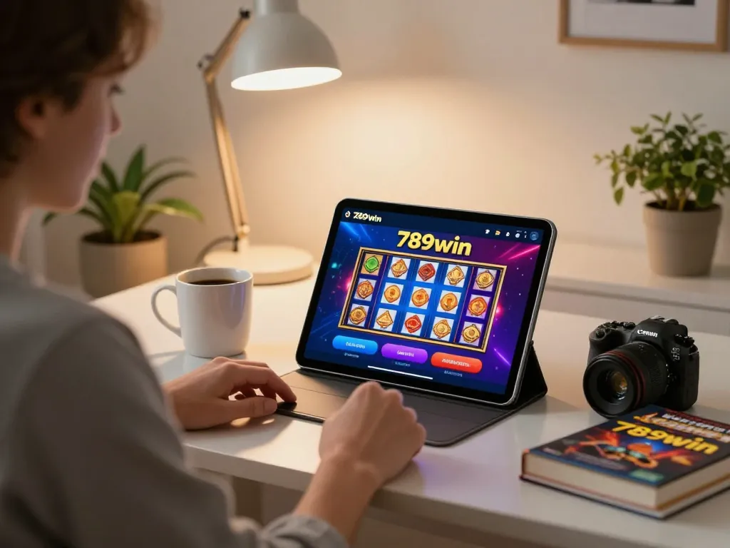 Engage with the 789win app for exciting virtual slot games in a cozy home setup.