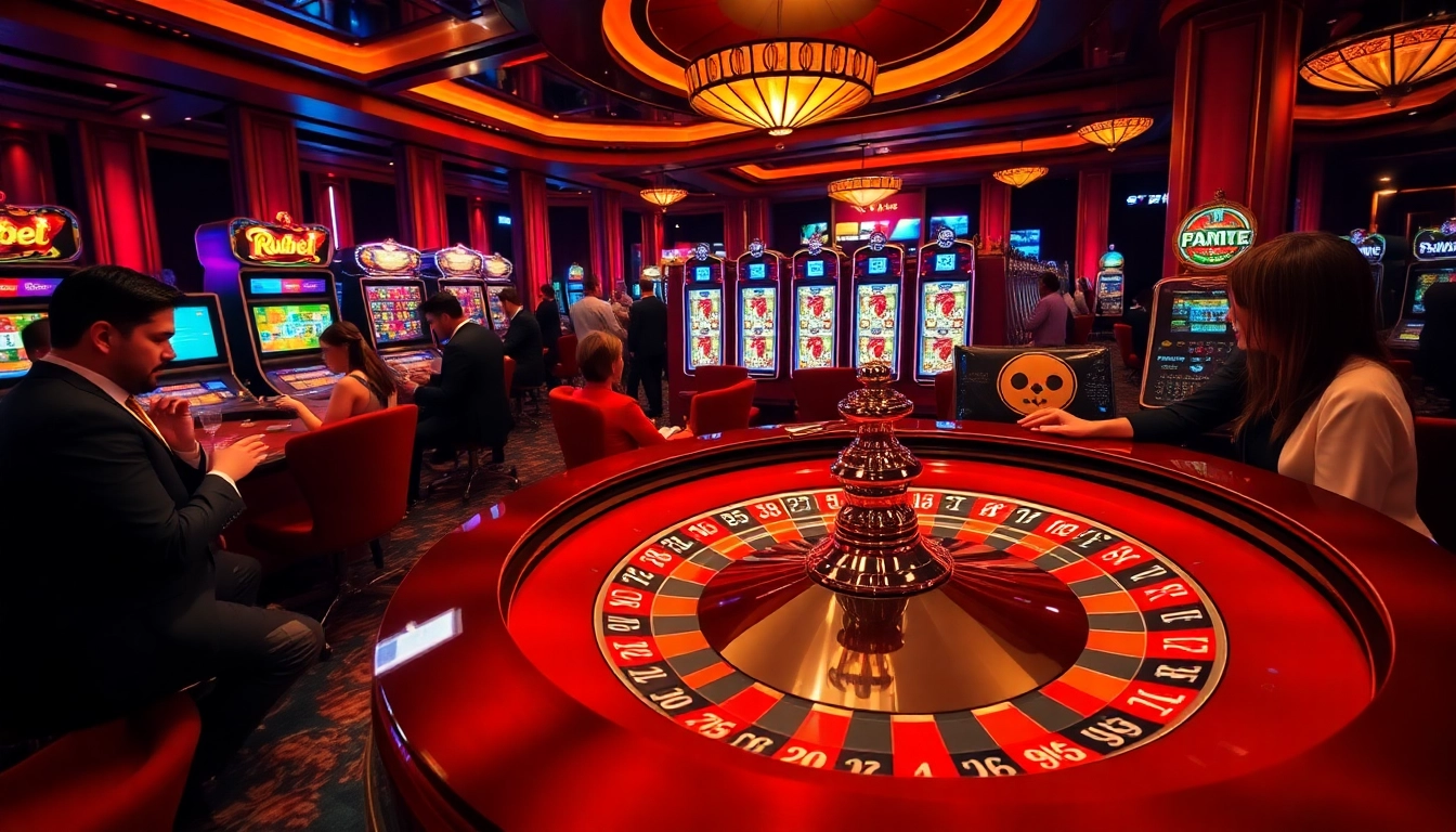 Engaging players enjoying various games at เว็บ soibet's luxurious online casino.