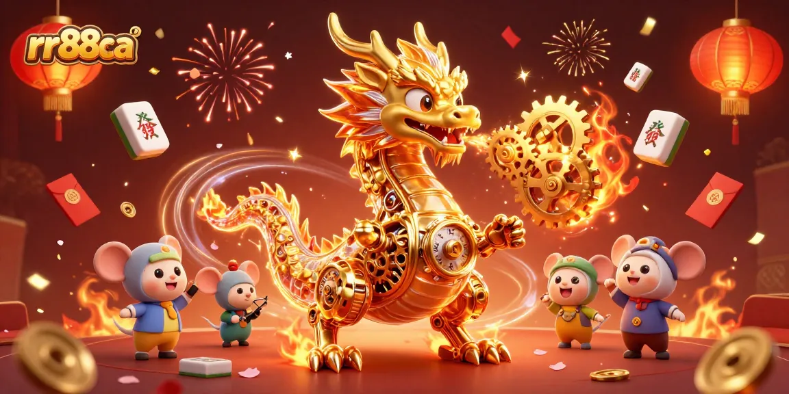 Engage with thrilling games at rr88ca, featuring a vibrant dragon and immersive casino elements.