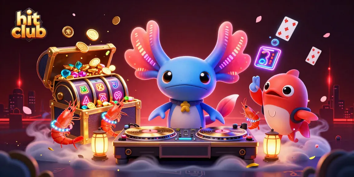 Experience thrilling slots at hit club with an ultra-detailed casino scene featuring lively underwater characters.