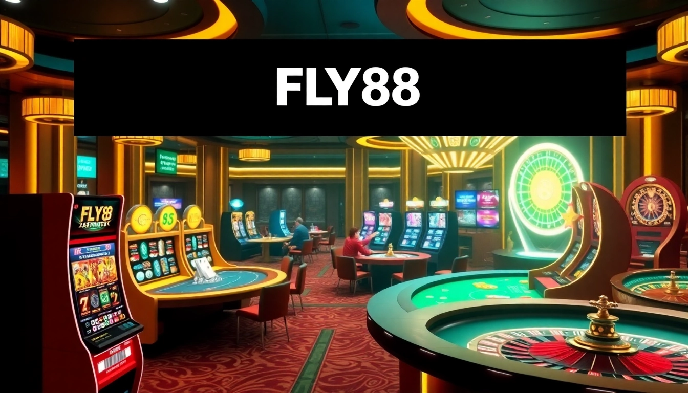 Experience the excitement of gaming on trang chủ FLY88 with vibrant tables and thrilling slot machines.