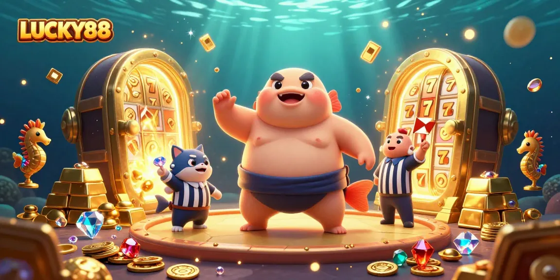Play thrilling LUCKY88 slots with a lively underwater theme featuring a puffed-up fugu.