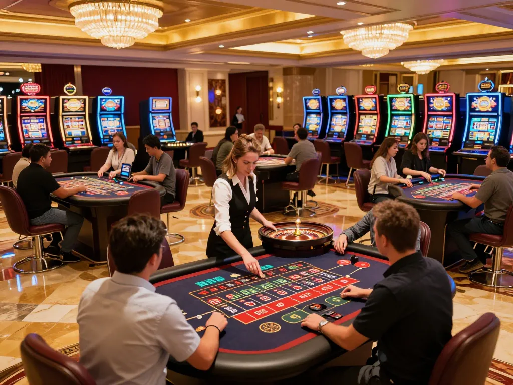 Players at 58win casino betting on roulette, vibrant atmosphere with dynamic gameplay.