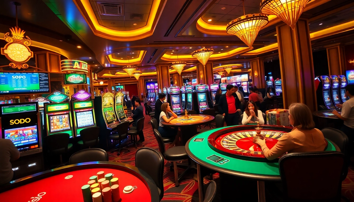 Exciting gameplay at SODO CASINO with vibrant tables and energetic players.