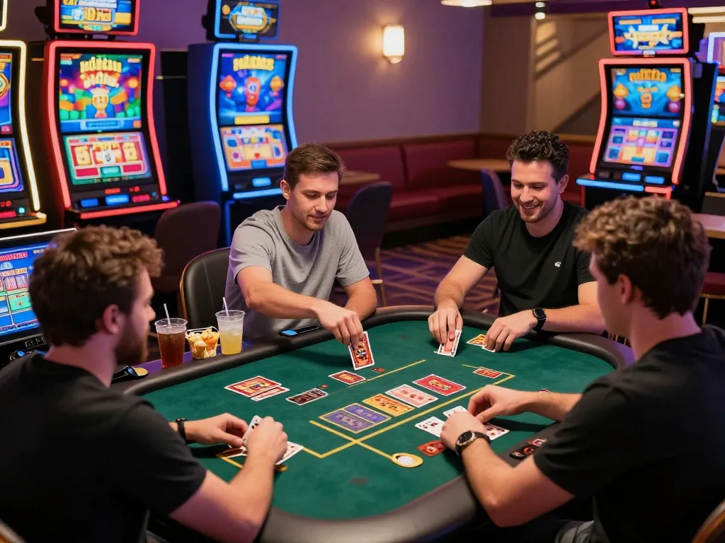Players enjoying live dealer games at 23win, immersed in a vibrant online casino experience.